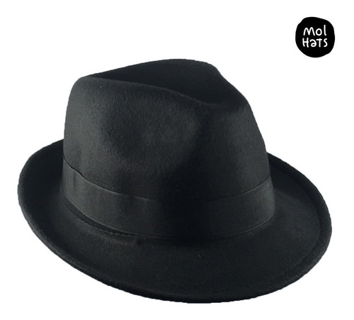 Imagen 2 de 6 de Sombrero Fedora Tipo Lana Elegante Y Cool Tango Rock Pop
