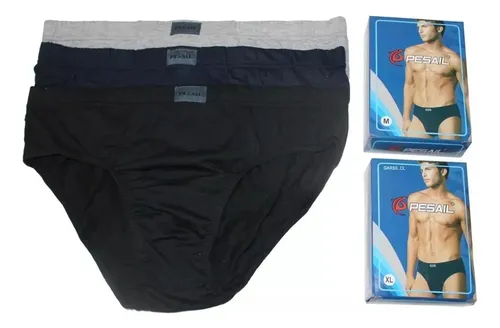 12 Slip Tradicional - Calzoncillo Para Hombre De Algodón