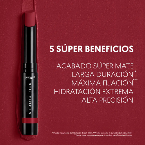 Labial En Barra Studio Look Supermate Lips