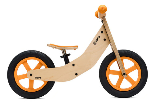 Bicicleta Roda Start Naranja Aprendizaje Aro 12