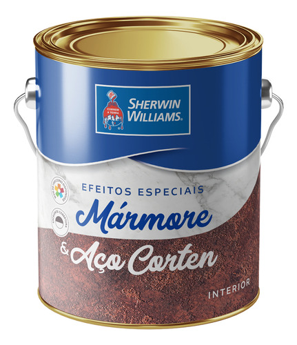 Reagente Efeitos Especiais Aço Corten 900ml Sherwin Williams Cor Marrom Óxido
