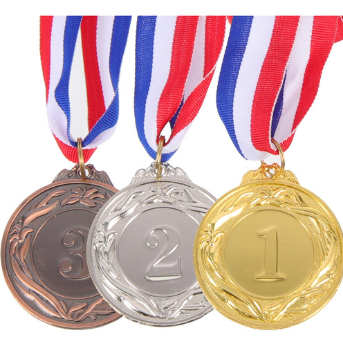 Medallas Deportivas Portátiles De Aleación De Zinc, 3 Unidad