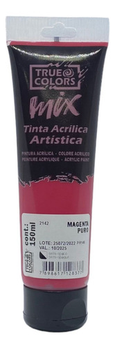 Tinta Acrílica Artistica Mix 150ml True Colors Cor Magenta