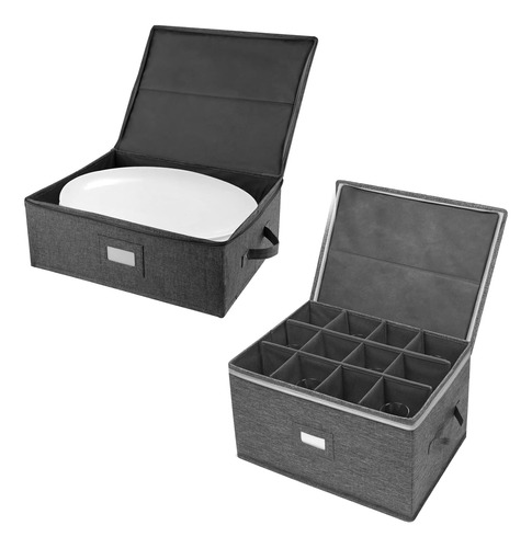 Caja Almacenamiento Copa Plato Contenedor China