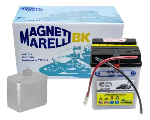 Bateria Moto Mm25la Cg125 Titan Magneti Marelli 2,5ah Selada