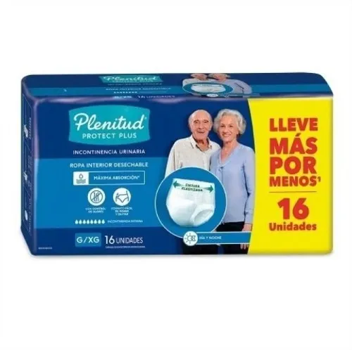 comprar Pañales Plenitud Protect Plus G\u002Fxg 16 Uni