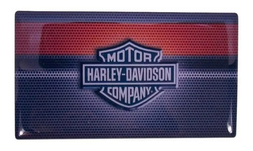 Adesivo Resinado Para Harley Davidson 16525 Cor AZUL/VERMELHO