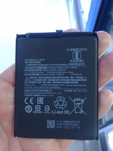 Imagen 1 de 3 de Bateria Xiaomi Mi A3 4030 Mahz Original  