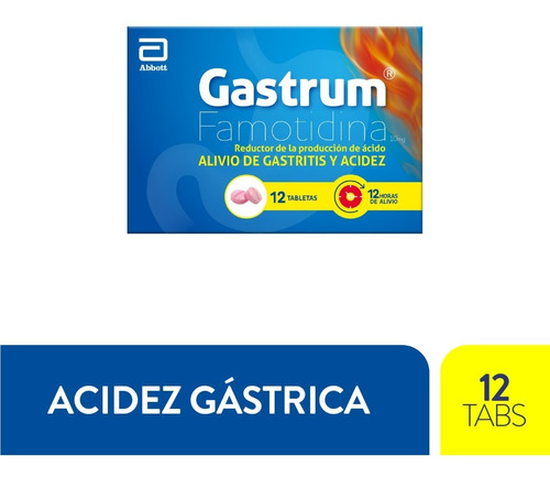 Gastrum X 12 Tabletas - Unidad a $1504