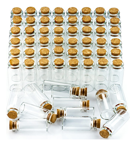 Botellas De Vidrio 60 Pieces 10ml Cork Stopper  - Diy Mini F