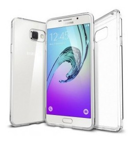 Forro Samsung A7 2016 Transparente Goma Dura Extra Protector