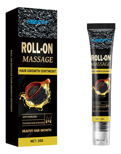 Crema De Masaje Rolling Ball Para Cabello Denso Black Sesame