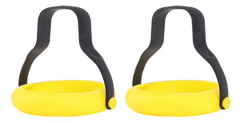 Egg Ring, 2 Unidades, Mango De Nailon De Silicona Resistente
