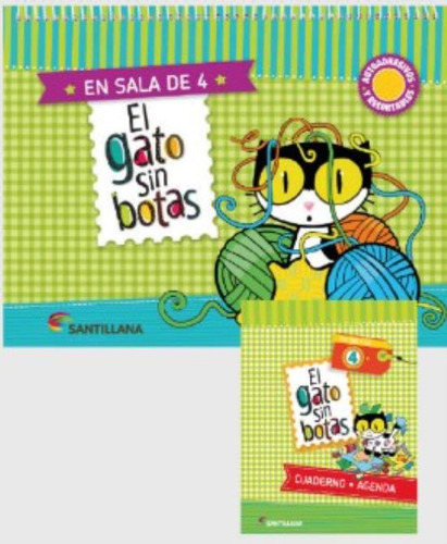 El Gato Sin Botas En Sala De 4 - Libro + Cuaderno - Agenda