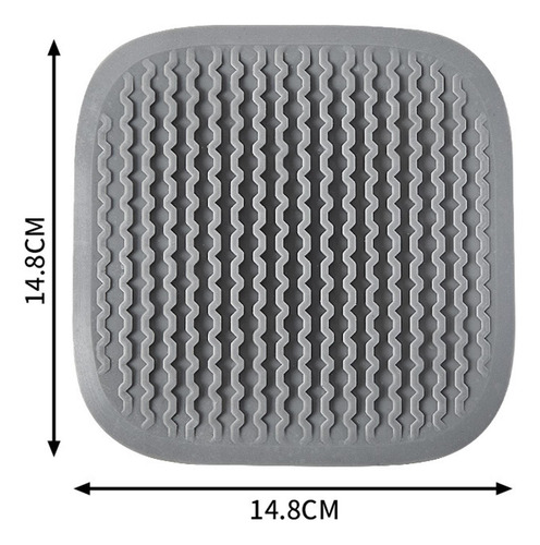 6 Tapete De Drenaje De Silicona, Cubierta De Estilo De Gris