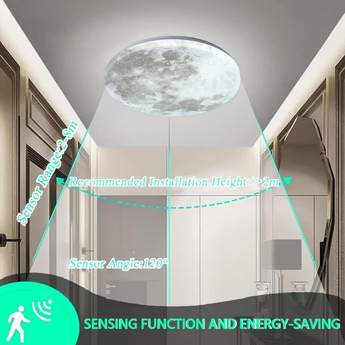 Lámparas De Techo Led Con Sensor De Movimiento Ryelein, Lámp