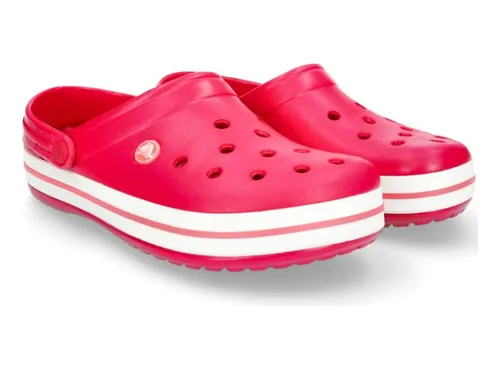 Crocs crocband raspberry deals