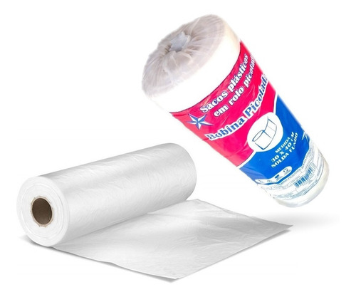 Imagem 6 de 9 de Bobina Plastica Picotada 40x60 C/500 Sacos P/10kg Comercio