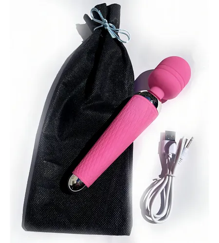 Vibrador Strong Magic Wand, punto G, clítoris, vagina rosa, masajeador de cítricos, varita mágica, batería USB portátil