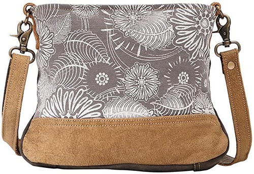 Myra Bag Saplings S- - Bolso De Hombro De Lona Y Piel