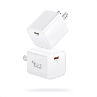 Cargador De Pared Usb C, [2 Unidades] iPhone Fast Charger Bl