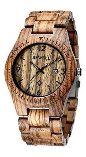 Bewell Zsw086b Reloj De Madera Para Hombre Reloj De Pulsera