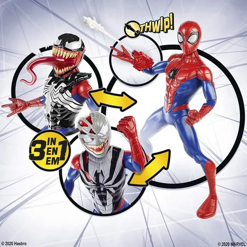 Spiderman Maximum Venom 3 En 1 Con Sonido Nuevo Y Original