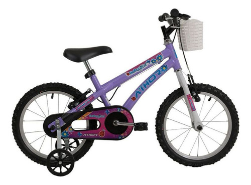 Bicicleta Infantil Menina Freio V-brake Aro 16 Athor Cores Cor Violeta