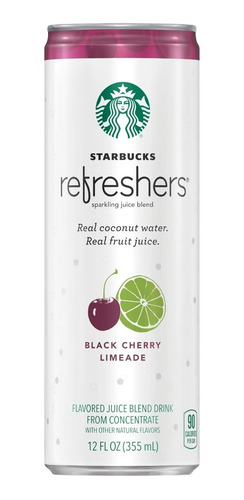 Agua D Coco Con Cereza Y Limonada Starbucks Refreshers 355ml