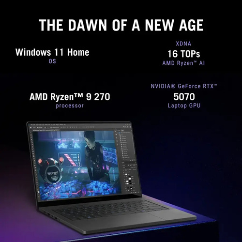 Asus Rog Zephyrus G14 Oled Ryzen 9 270 32gb Rtx 5070 1tb Ssd Eclipse Gray (Usado)