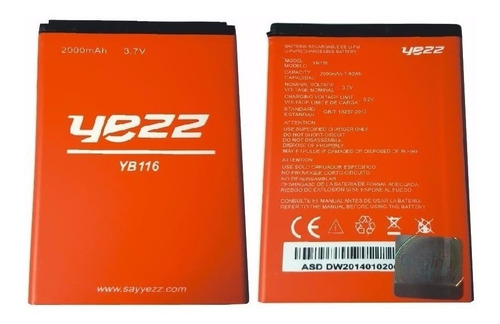 Bateria Yezz Yb116