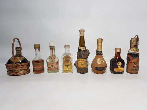 Antiguas Mini Botellas Llenas Muestra Public Lote Mag 58657