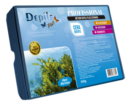 Cera Algas Marinhas Depilatória De Breu Depile Plus 500g