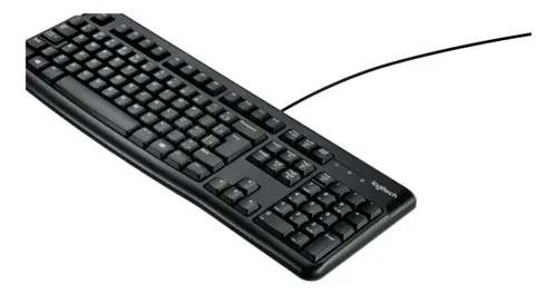 Teclado Com Fio Usb Logitech K120 Com Layout Abnt2 Preto Português Brasil