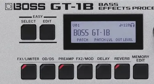 Pedaleira Pedal Boss Gt-1b Baixo Gt1b Gt1-b Com Capa E Fonte