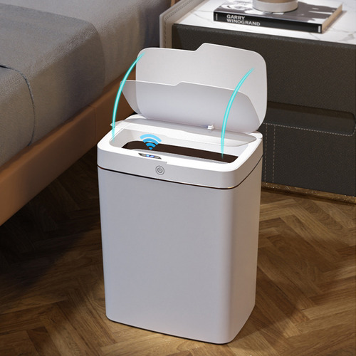 Bote De Basura Con Sensor Y Botón, Capacidad 18l