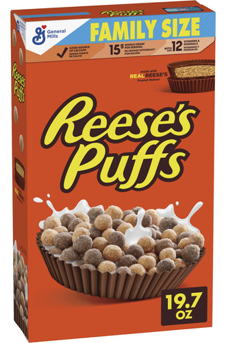 Reese's Puffs - Cereal Para Desayuno, Mantequilla De Man Con