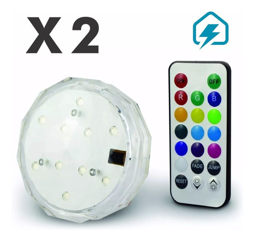 Luz Led Para Jacuzzi Pileta Piscina Sumergible X2