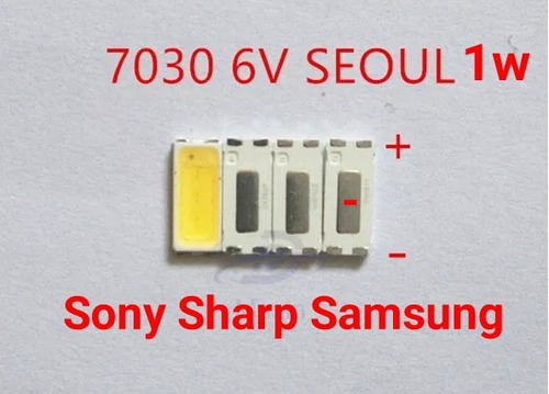 50 Leds 7030 6v 1w, Para Sony, Sharp, Samsung Otras Marcas.