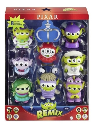 Figuras Marcianitos Toy Story Alien Remix 8 Piezas Colección