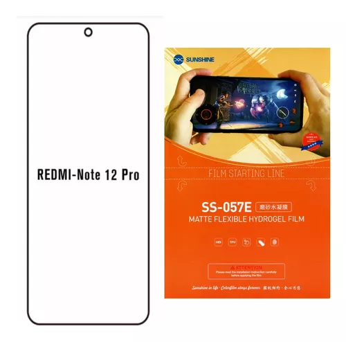 Xiaomi Redmi Note 12 4G Hidrogel Mate Protector de Pantalla Mica GENERICO