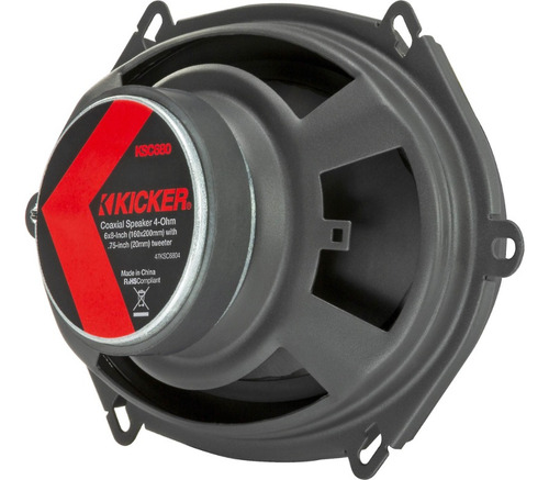 Bocinas Kicker 6x8 5x7 Pulgadas 47ksc6804 Ksc680 150 Watts Gris Oscuro