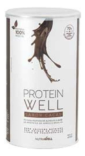 Proteina Vegetal Nutrawell, Plant Based Protein Cacau 400g