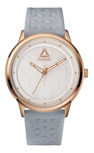 Reloj Reebok Chelsea Bloom Rd-chb-l2-s3ls-w3 Color de la malla Gris Color del bisel Rosê Color del fondo Blanco