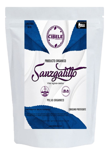 250 Gr Sauzgatillo Vitex Polvo Cibele Organico