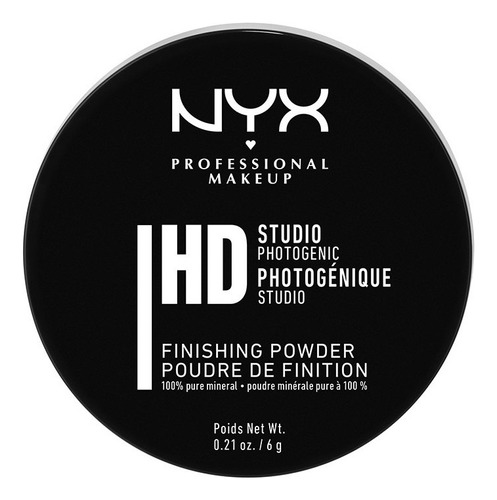 Base de maquillaje en polvo NYX Professional Makeup Studio finishing powder Polvo Fijador Translúcido Nyx Studio Finishing Powder 6g tono translúcido - 6mL 6g