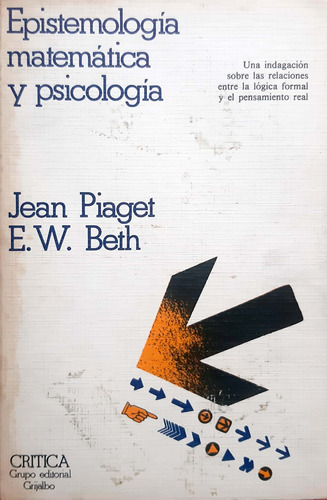 Epistemología Matemática Y Psicología Piaget Crítica Usado #