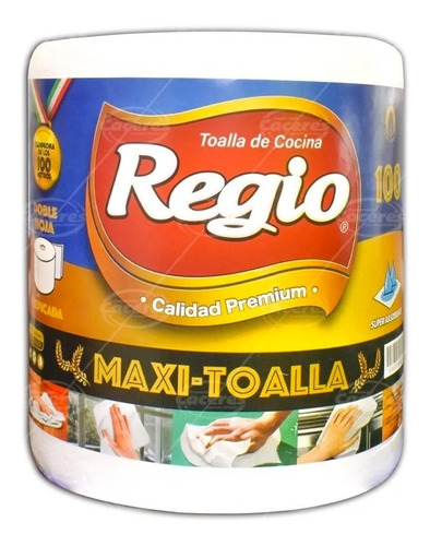 Imagen 1 de 1 de Toalla Maxi-regio Calidad Premium 100 Metros Doble Hoja
