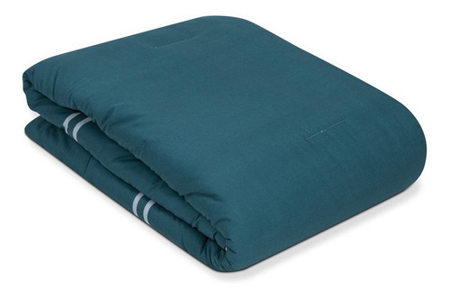 Íntima Hogar Juego De Edredón Greco King Size 2 Vistas Color Azul Petróleo Diseño De La Tela Estampado
