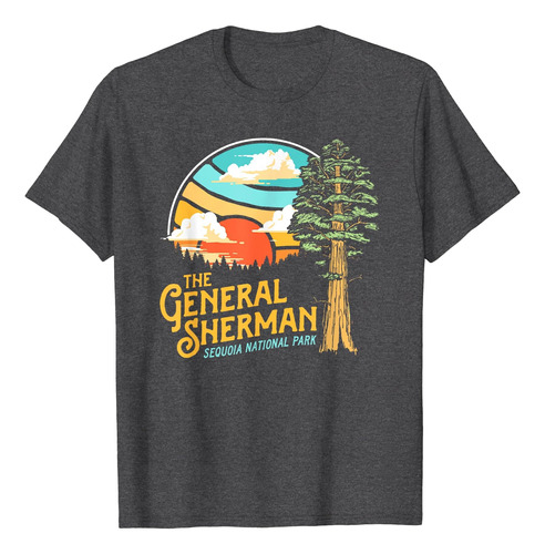 Playera Gráfica Retro Del Parque Nacional General Sherman S